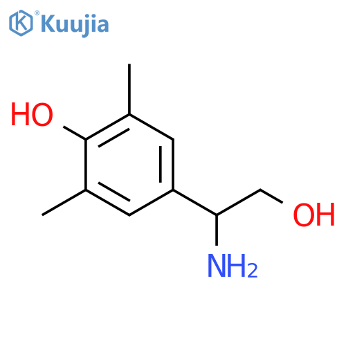 4-(1-amino-2-hydroxyethyl)-2,6-dimethylphenol structure