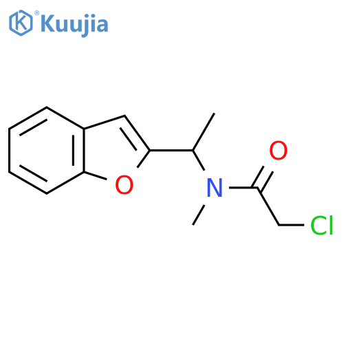 N-1-(1-Benzofuran-2-yl)ethyl-2-chloro-N-methylacetamide structure