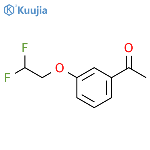 1-[3-(2,2-Difluoroethoxy)-phenyl]-ethanone structure