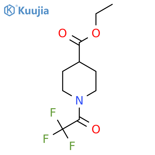 Ethyl 1-(trifluoroacetyl)piperidine-4-carboxylate structure