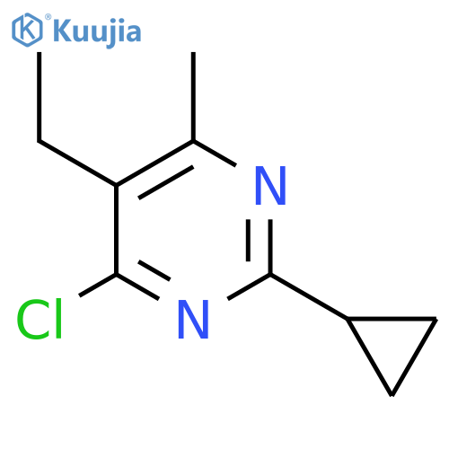 4-Chloro-2-cyclopropyl-5-ethyl-6-methylpyrimidine structure
