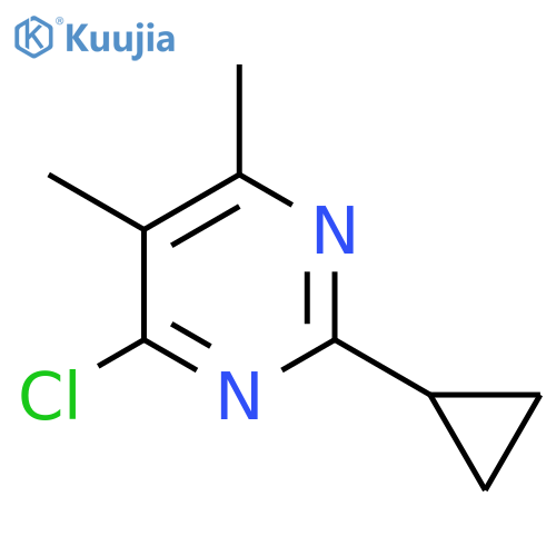 4-Chloro-2-cyclopropyl-5,6-dimethylpyrimidine structure