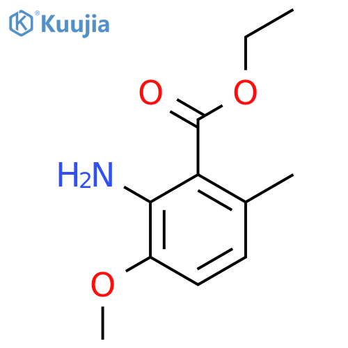 Ethyl 2-amino-3-methoxy-6-methylbenzoate structure
