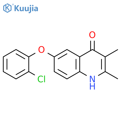 6-(2-chlorophenoxy)-2,3-dimethyl-1,4-dihydroquinolin-4-one structure