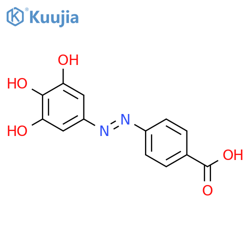 Benzoic acid, 4-[(3,4,5-trihydroxyphenyl)azo]- structure