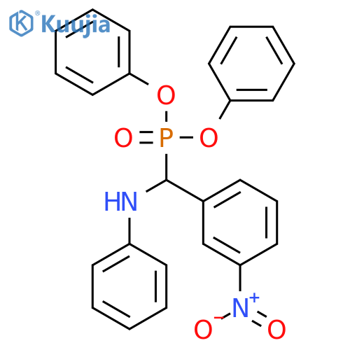 Phosphonic acid, [(3-nitrophenyl)(phenylamino)methyl]-, diphenyl ester structure