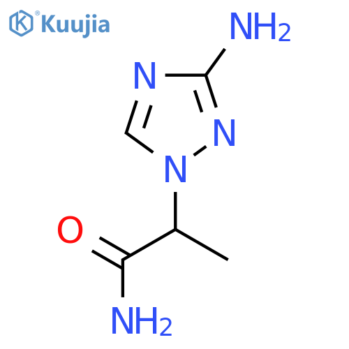 1H-1,2,4-Triazole-1-acetamide, 3-amino-α-methyl- structure