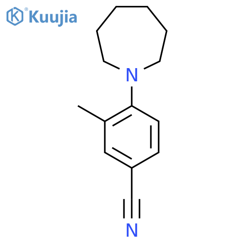 4-(Azepan-1-yl)-3-methylbenzonitrile structure