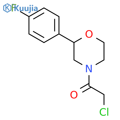 2-Chloro-1-[2-(4-fluorophenyl)morpholin-4-yl]ethan-1-one structure