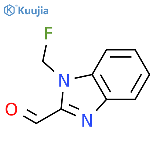 1-(fluoromethyl)-1H-1,3-benzodiazole-2-carbaldehyde structure