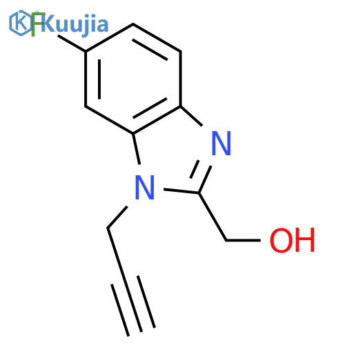 1H-BENZIMIDAZOLE-2-METHANOL, 6-FLUORO-1-(2-PROPYNYL)- structure