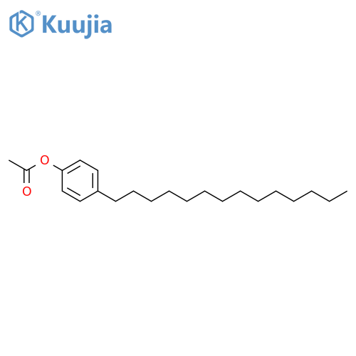 Phenol, 4-tetradecyl-, acetate structure