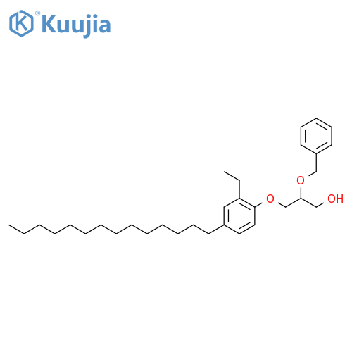 1-Propanol, 3-(2-ethyl-4-tetradecylphenoxy)-2-(phenylmethoxy)- structure