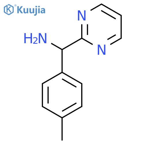 (4-methylphenyl)(pyrimidin-2-yl)methanamine structure