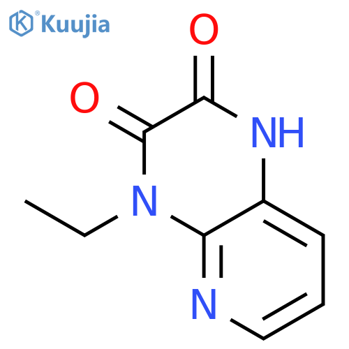 Pyrido[2,3-b]pyrazine-2,3-dione,4-ethyl-1,4-dihydro- structure