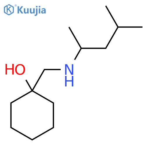 1-[(1,3-dimethylbutylamino)methyl]cyclohexanol structure