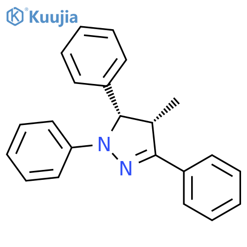 1H-Pyrazole, 4,5-dihydro-4-methyl-1,3,5-triphenyl-, cis-(±)- structure