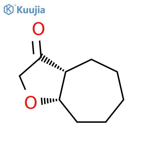 2H-Cyclohepta[b]furan-3(3aH)-one, hexahydro-, cis- structure