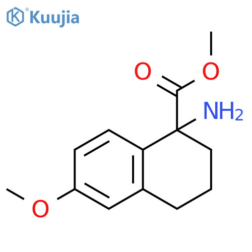 methyl 1-amino-6-methoxy-1,2,3,4-tetrahydronaphthalene-1-carboxylate structure