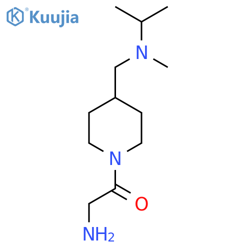 2-Amino-1-{4-[(isopropyl-methyl-amino)-methyl]-piperidin-1-yl}-ethanone structure