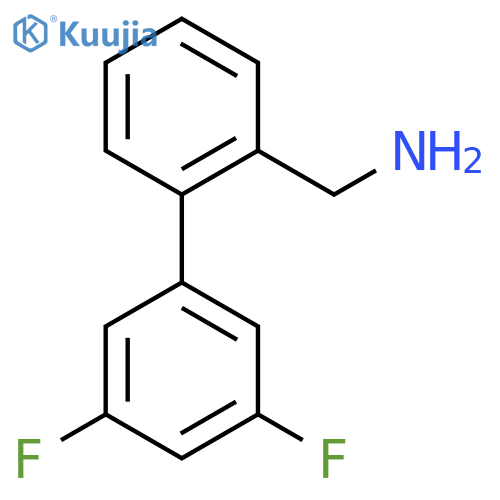 (3',5'-Difluoro-[1,1'-biphenyl]-2-YL)methanamine structure