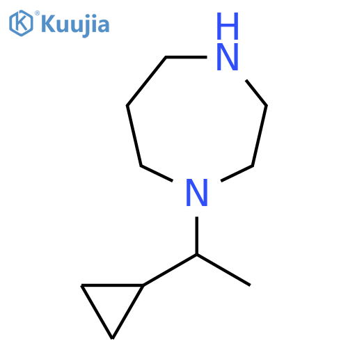 1-(1-Cyclopropylethyl)-1,4-diazepane structure
