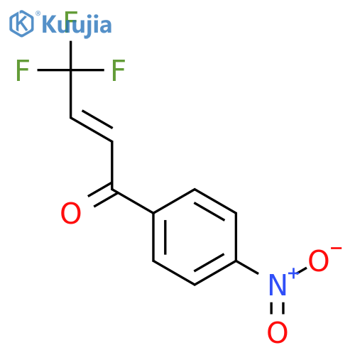 2-Buten-1-one, 4,4,4-trifluoro-1-(4-nitrophenyl)-, (2Z)- structure