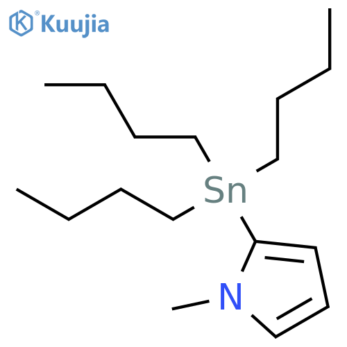 1-Methyl-2-(tributylstannyl)-1H-pyrrole structure