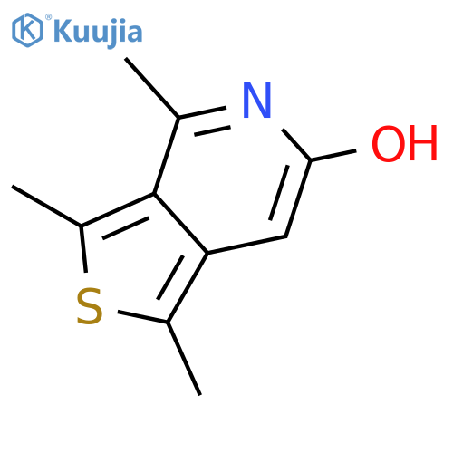 THIENO[3,4-C]PYRIDIN-6-OL, 1,3,4-TRIMETHYL- structure