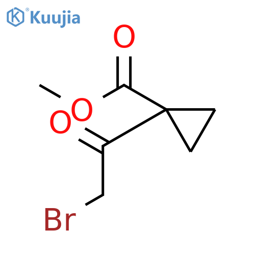 Methyl 1-(2-bromoacetyl)cyclopropanecarboxylate structure