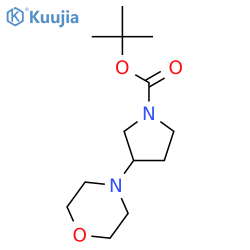 tert-Butyl 3-morpholinopyrrolidine-1-carboxylate structure
