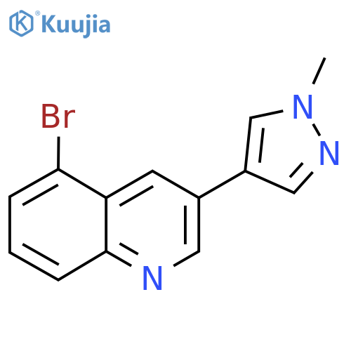 5-Bromo-3-(1-methyl-1H-pyrazol-4-yl)quinoline structure