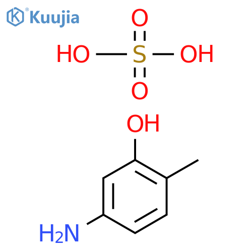 Phenol, 5-amino-2-methyl-, sulfate (1:1) structure