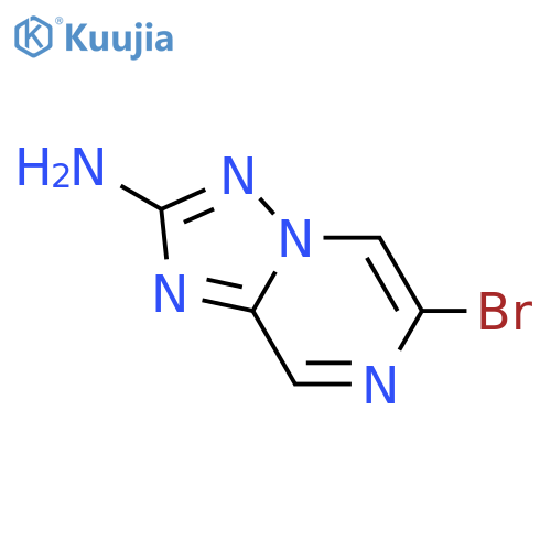 6-Bromo-1,2,4triazolo1,5-apyrazin-2-ylamine- structure