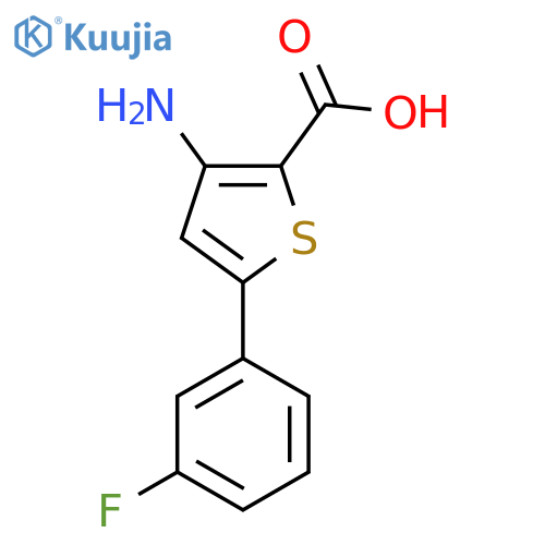 3-Amino-5-(3-fluorophenyl)thiophene-2-carboxylic acid structure