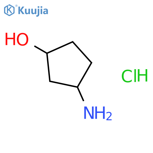 3-aminocyclopentanol;hydrochloride structure
