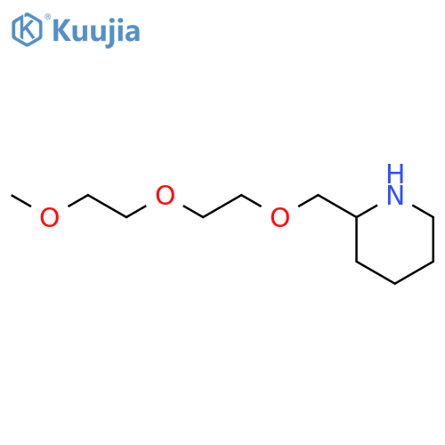 2-[2-(2-methoxyethoxy)ethoxymethyl]piperidine structure