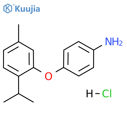 4-(2-Isopropyl-5-methylphenoxy)aniline Hydrochloride structure