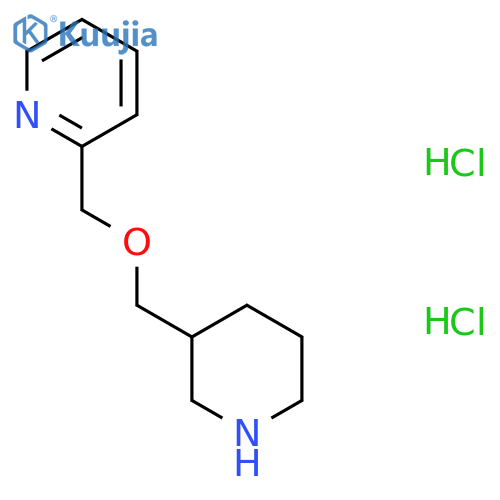2-((Piperidin-3-ylmethoxy)methyl)pyridine dihydrochloride structure