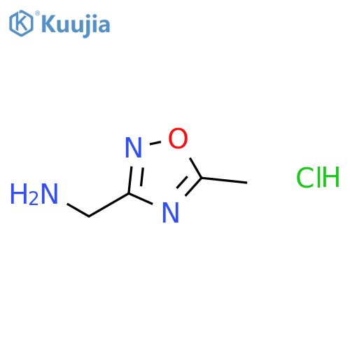 (5-Methyl-1,2,4-oxadiazol-3-yl)methanamine hydrochloride structure