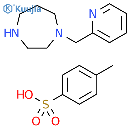 1-(2-pyridinylmethyl)-1,4-diazepane tris(4-methylbenzenesulfonate) structure
