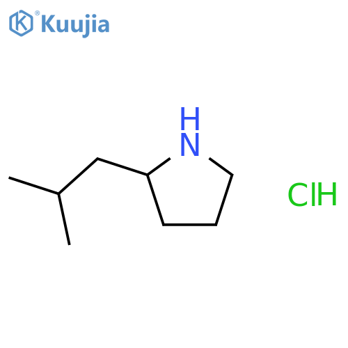 2-(2-methylpropyl)pyrrolidine hydrochloride structure