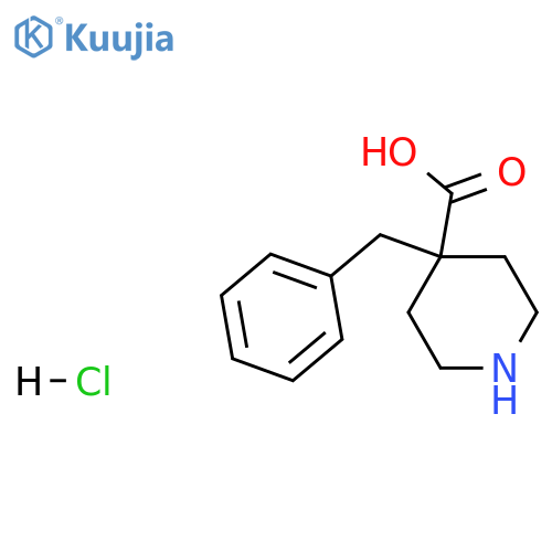 4-Benzylpiperidine-4-carboxylic Acid Hydrochloride structure