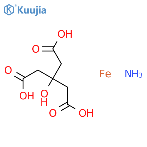 Ammonium iron(III) citrate structure