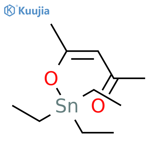 3-Penten-2-one, 4-[(triethylstannyl)oxy]- structure