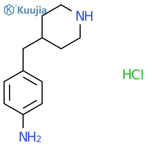 4-(Piperidin-4-ylmethyl)aniline hydrochloride structure