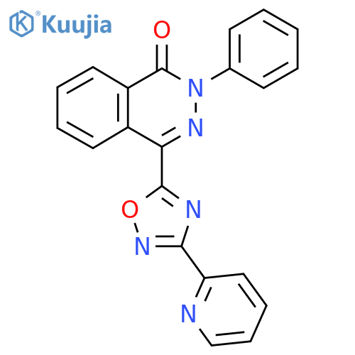 2-phenyl-4-[3-(pyridin-2-yl)-1,2,4-oxadiazol-5-yl]-1,2-dihydrophthalazin-1-one structure