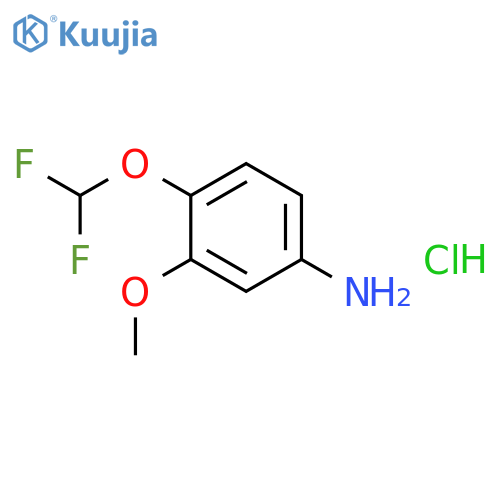 4-(difluoromethoxy)-3-methoxyaniline structure