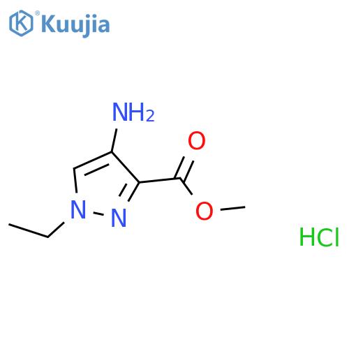 methyl 4-amino-1-ethyl-1H-pyrazole-3-carboxylate hydrochloride structure