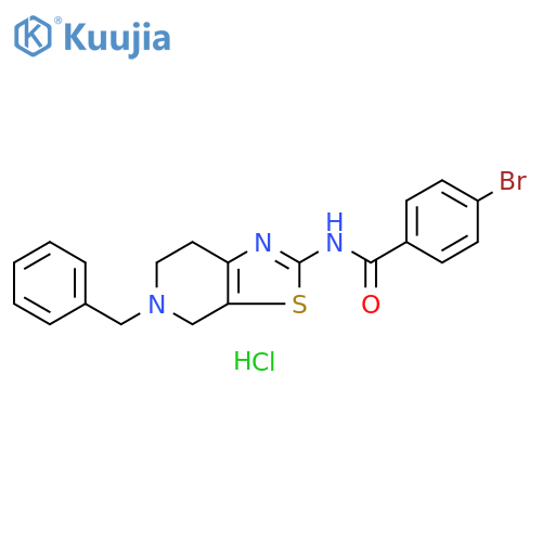 N-{5-benzyl-4H,5H,6H,7H-[1,3]thiazolo[5,4-c]pyridin-2-yl}-4-bromobenzamide hydrochloride structure